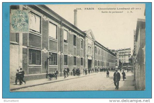 CPA 108 Sortie Du Personnel De La Chocolaterie LOMBARD à PARIS (XIIIème) - Paris (13)