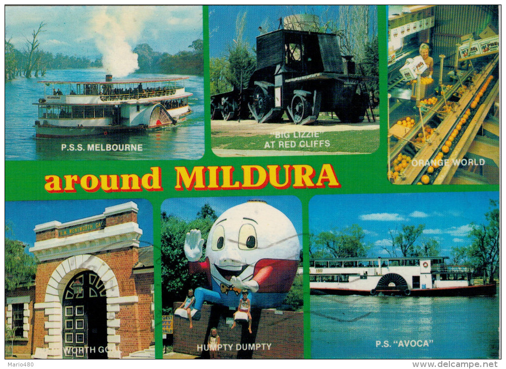 MILDURA   VICTORIA   A FEW OF INTERESTING ATTRACTIONS AROUND  MILDURA       (VIAGGIATA) - Mildura