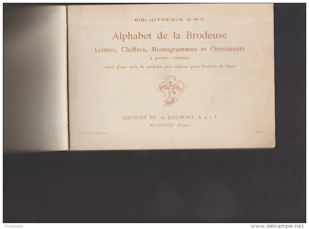 Alphabet De La Brodeuse - Livre - Lettres ,Chiffres ,Monogrammes Et Ornements à Points Comptés - TH De Dillmont - - Fashion