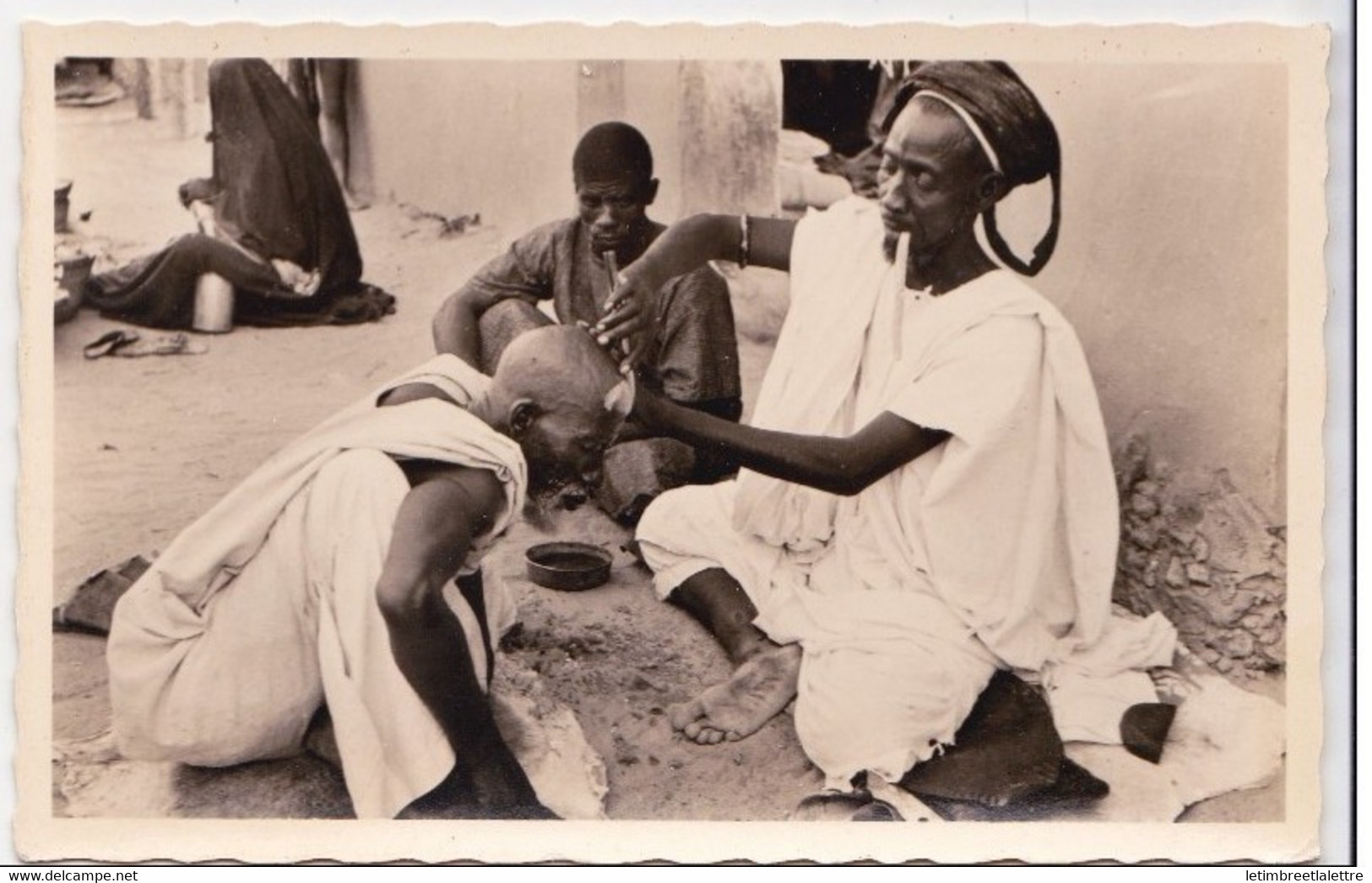 ⭐ Soudan - Carte Photo - CP - Le Coiffeur à Tombouctou - Collection G. LABITTE ⭐ - Soudan