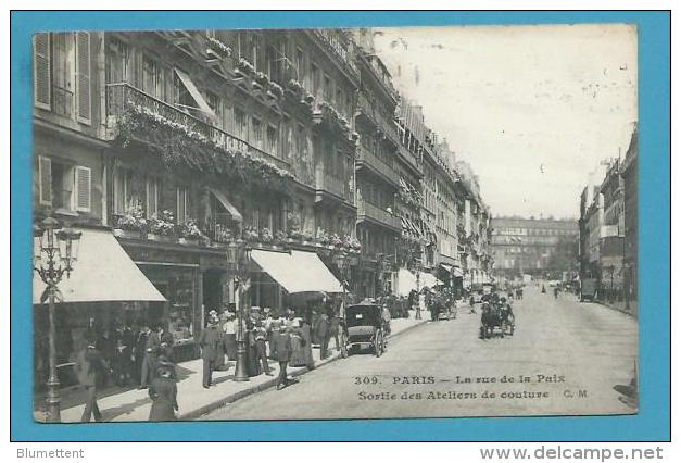 CPA 309 - Rue De La Paix Sortie Des Ateliers De Couture PARIS - Distrito: 01