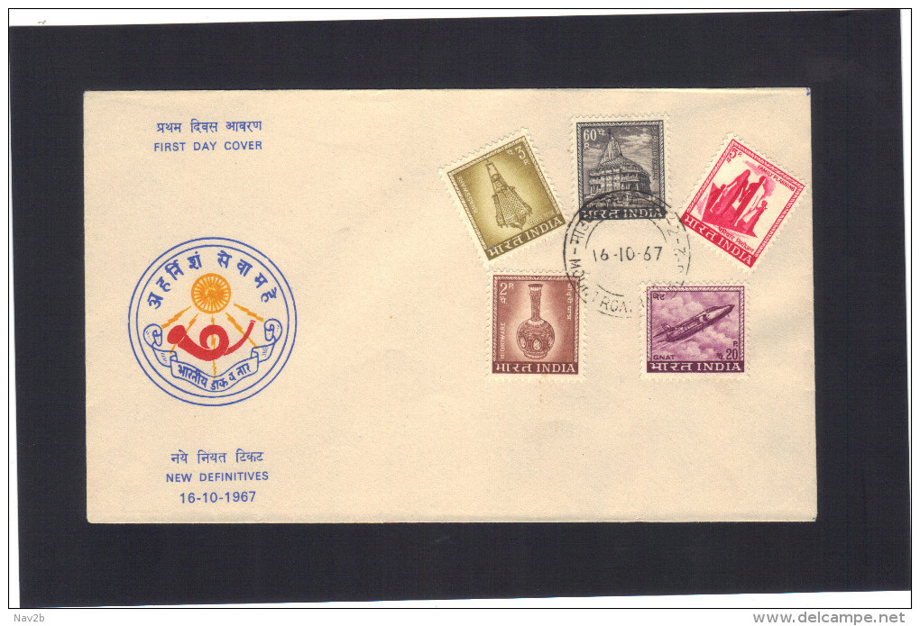 Inde , FDC 1967 .   Série Courante De 1967 . - FDC