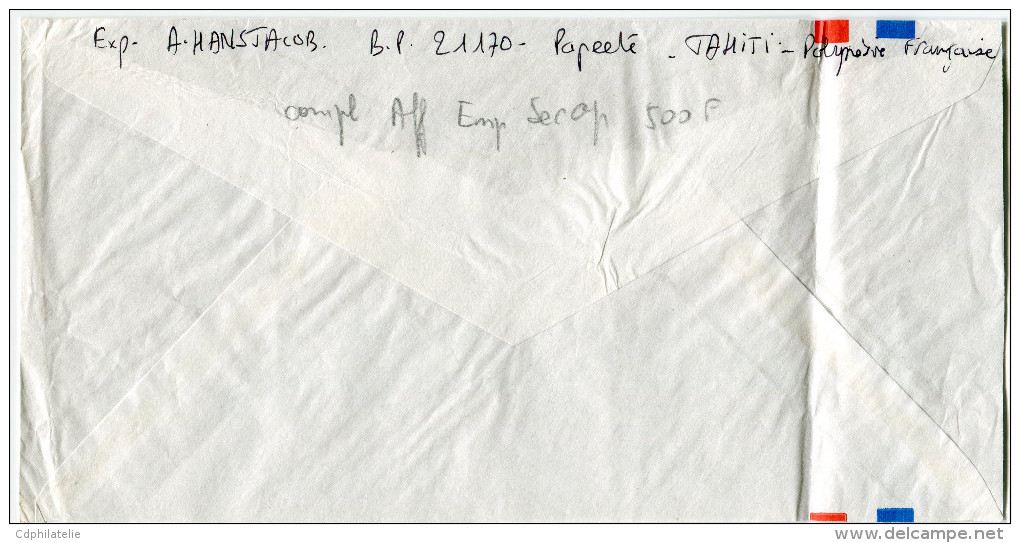 POLYNESIE LETTRE PAR AVION EXPRES DEPART FAAA-AEROPORT 18-11-1994 ILE-DE-TAHITI POUR LA FRANCE - Lettres & Documents