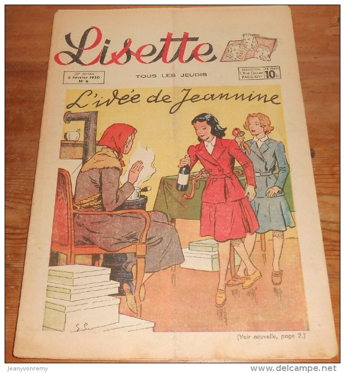Lisette. N°6. 5 Février 1950. - Lisette