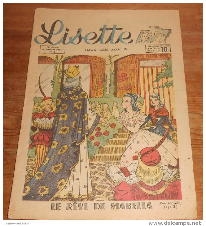 Lisette. N°2. 8 Janvier 1950. - Lisette