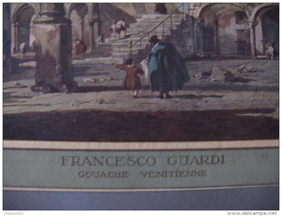 PEINTRE  Francesco Guardi,gouache Vénitienne - Autres & Non Classés