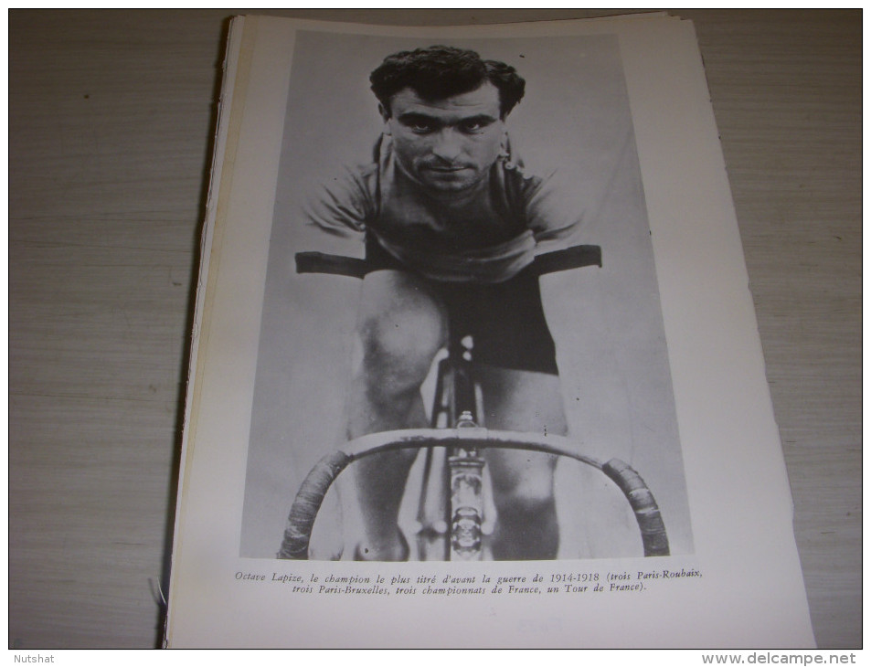 CYCLISME COUPURE LIVRE F023 OCTAVE LAPIZE LE PLUS TITRE AVANT 1914-1918 - Sport