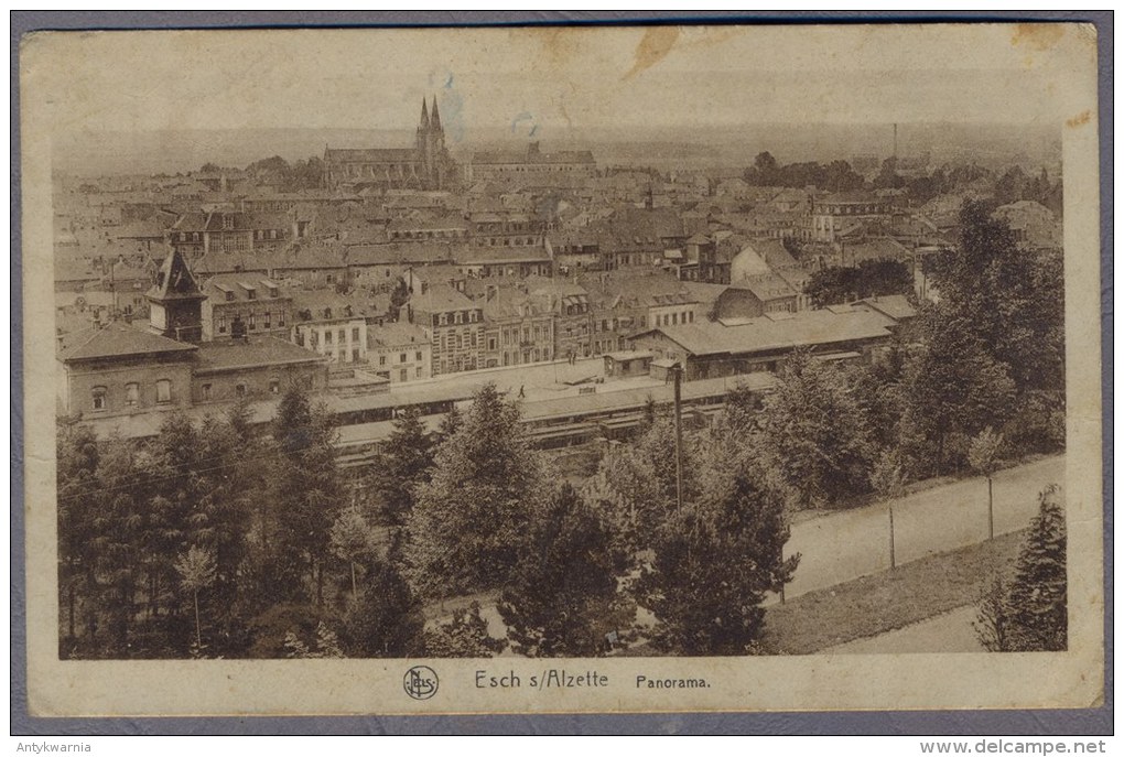 Esch Sur Alzette  La Gare  1927y. B400 - Esch-sur-Alzette