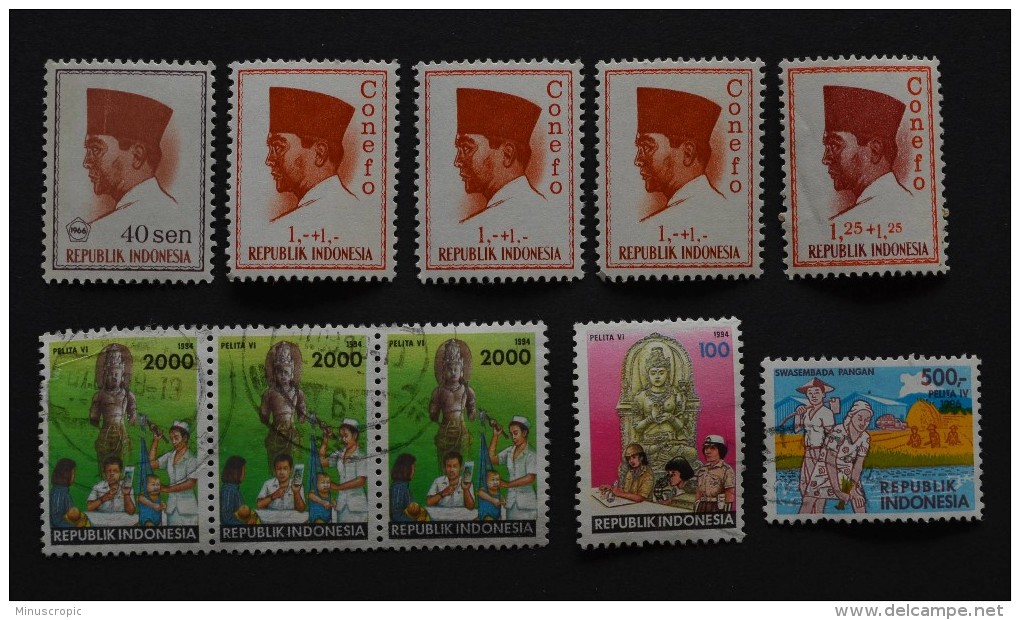 10 Timbres Neufs Et Oblitérés Indonésie - Indonesien