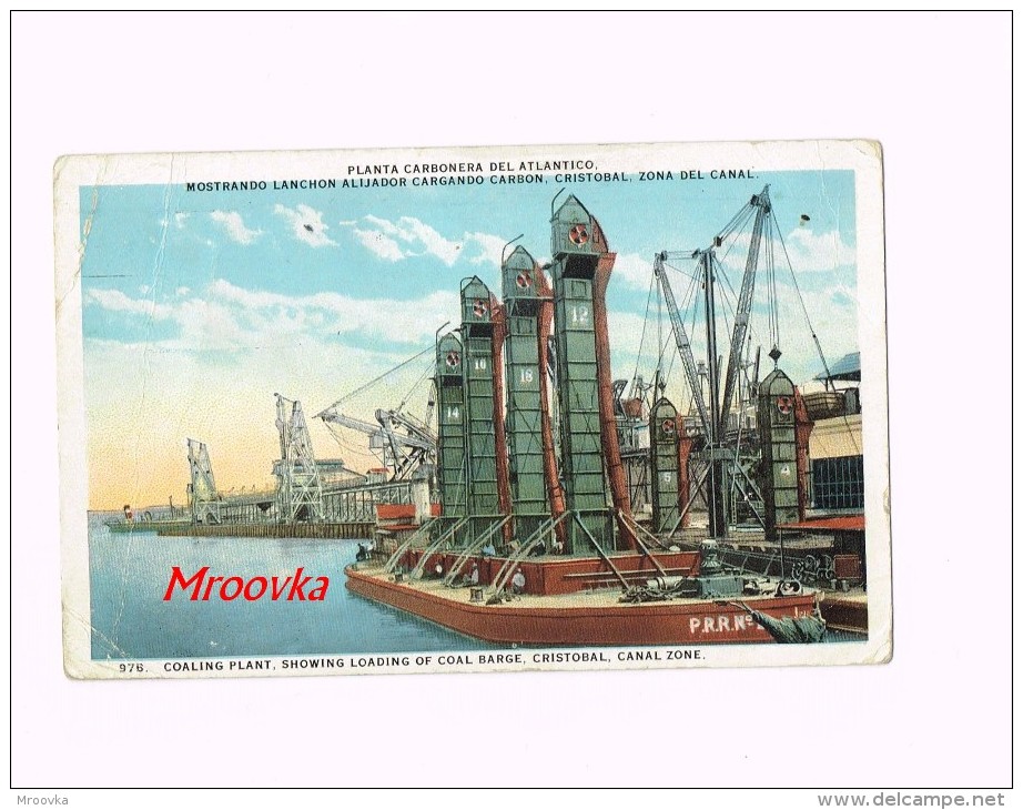 Cristobal Panama, Coaling Plant, Canal Zone, Planta Carbonera 1927 - Panama