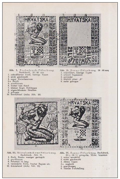 Stiedl & Billig : Grosses Handbuch Der Fälschungen - S.H.S. II : Kroatien - Altri & Non Classificati