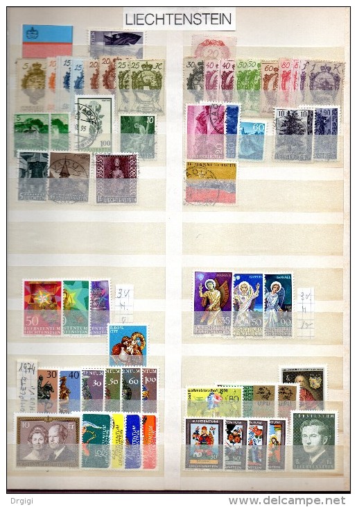 LIECHTENSTEIN  Old And Recent Used  & Mint Stamps - Lotes/Colecciones