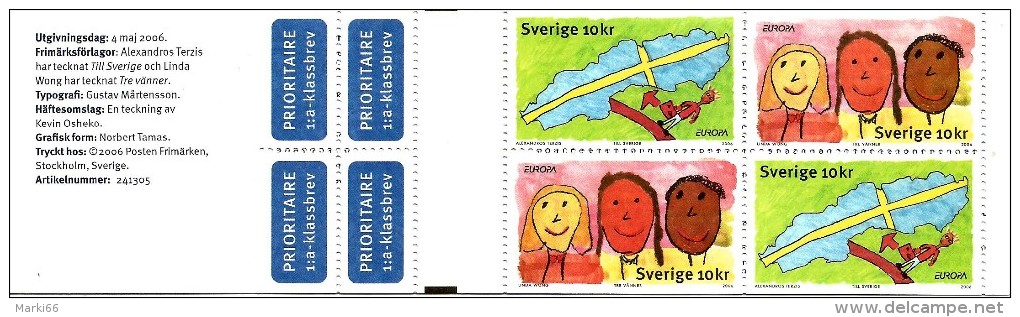 Sweden - 2006 - Europa CEPT - Integration - Mint Stamp Booklet - Neufs