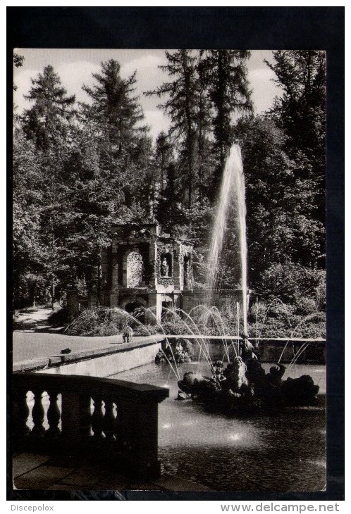 N1886 Bayreuth Eremitage Fountain Bayern, Bavaria - KUPFER TIEFDRUCK - HERSTELLER UND VERLA SCHONING - Bayreuth