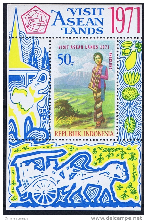 Indonesia Mi Block 17 MNH/**  1971  Tourism - Indonesië