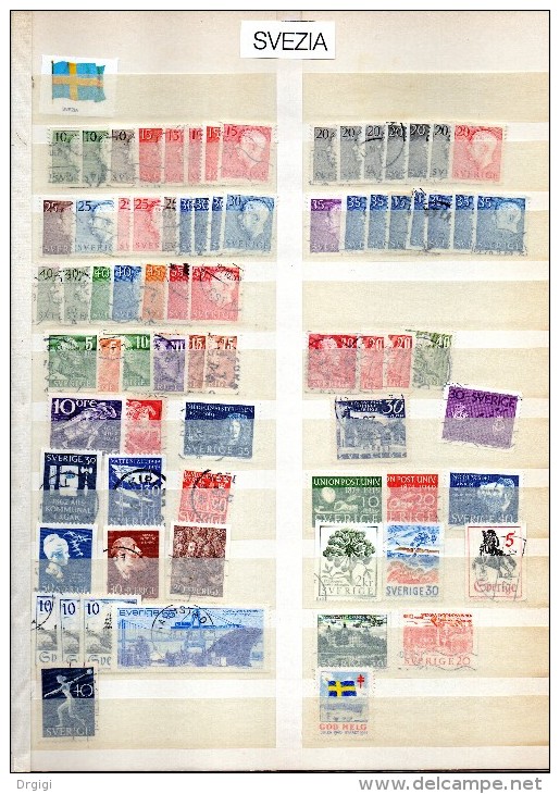 SVEZIA, SWEDEN, SCHWEDEN, SUEDE  Old And Recent Used  & Mint Stamps - Collections