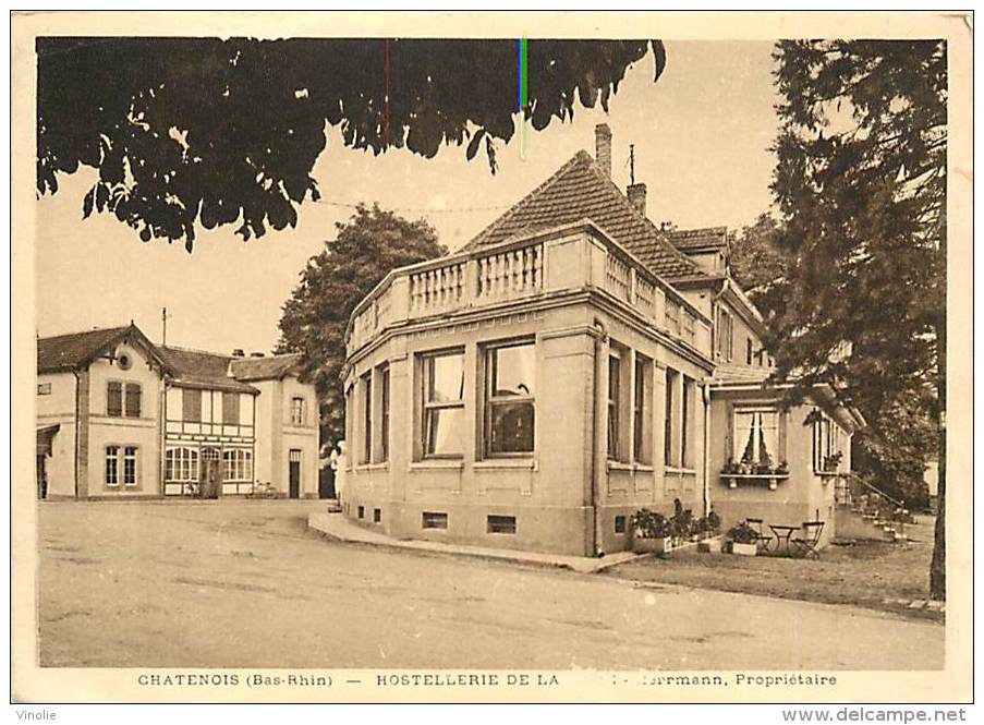 Réf : T 15 - 4370 : CHATENOIS  HOSTELLERIE  DE LA GARE  HERRMANN PROPRIETAIRE - Chatenois