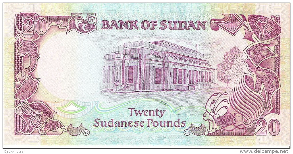 Sudan - Pick 47 - 20 Pounds 1991 - Unc - Sudan