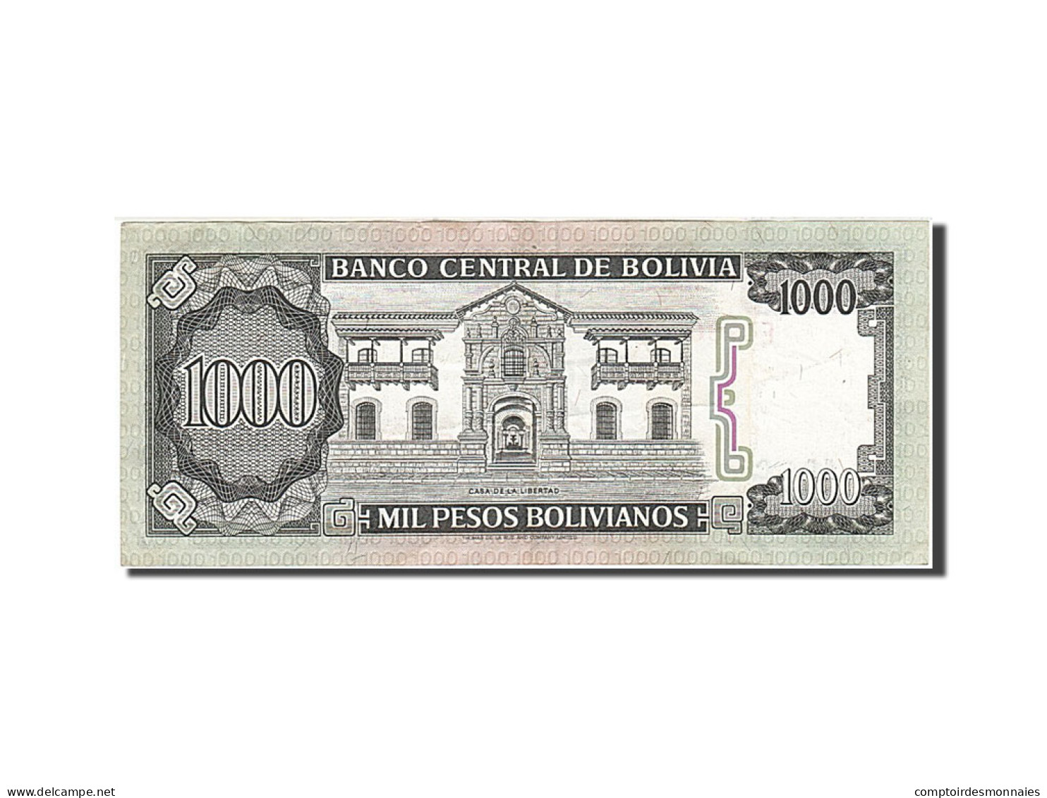 Billet, Bolivie, 1000 Pesos Bolivianos, 1981-1984, 1982-06-25, KM:167a, TTB+ - Bolivië