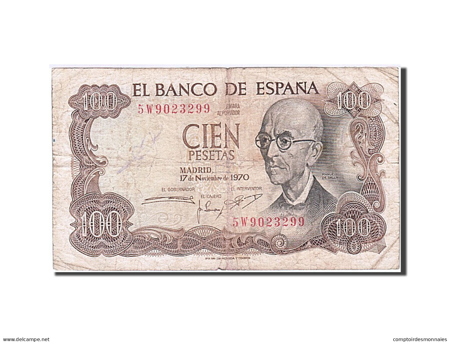 Billet, Espagne, 100 Pesetas, 1970-1971, 1970-11-17, KM:152a, B+ - 100 Peseten