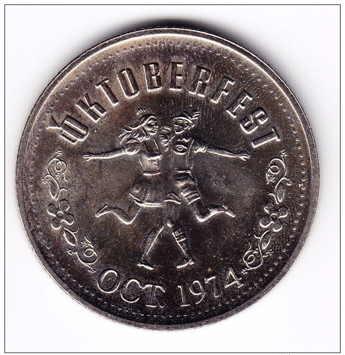 1974 Kitchener-Waterloo $1 Oktoberfest Token - Canada