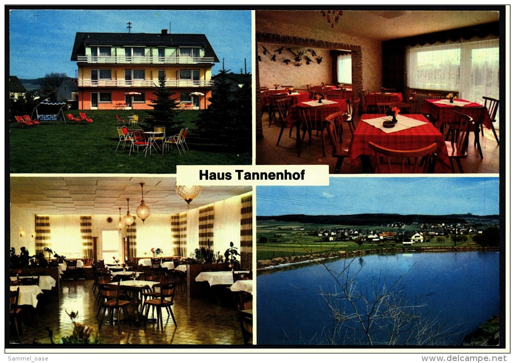 Waldbrunn Am Necker  -  Pension Cafe Haus Tannenhof  -  Mehrbild-Ansichtskarte Ca. 1980    (5453) - Eberbach