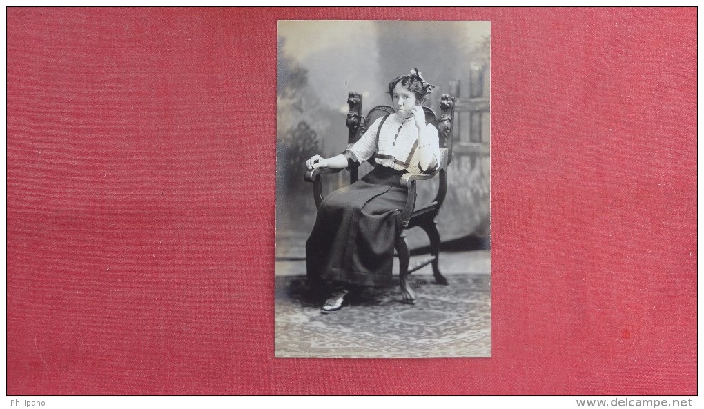 RPPC  To ID   Lady In Chair          =2144 - Other & Unclassified