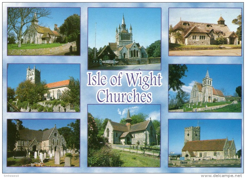 Postcard - Isle Of Wight Churches. WJN1825 - Other & Unclassified