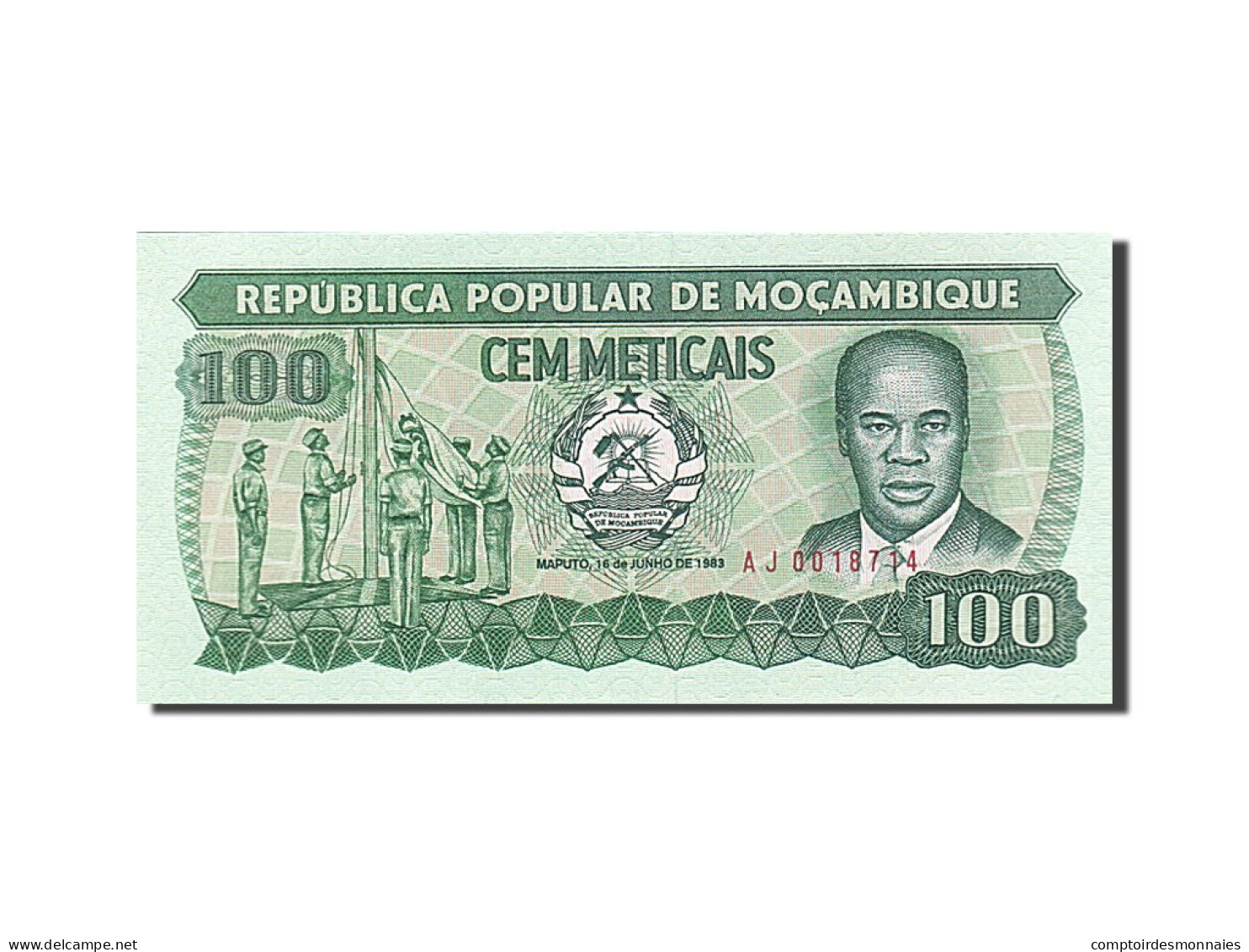 Billet, Mozambique, 100 Meticais, 1991-1993, 1983-06-16, KM:130a, NEUF - Mozambique