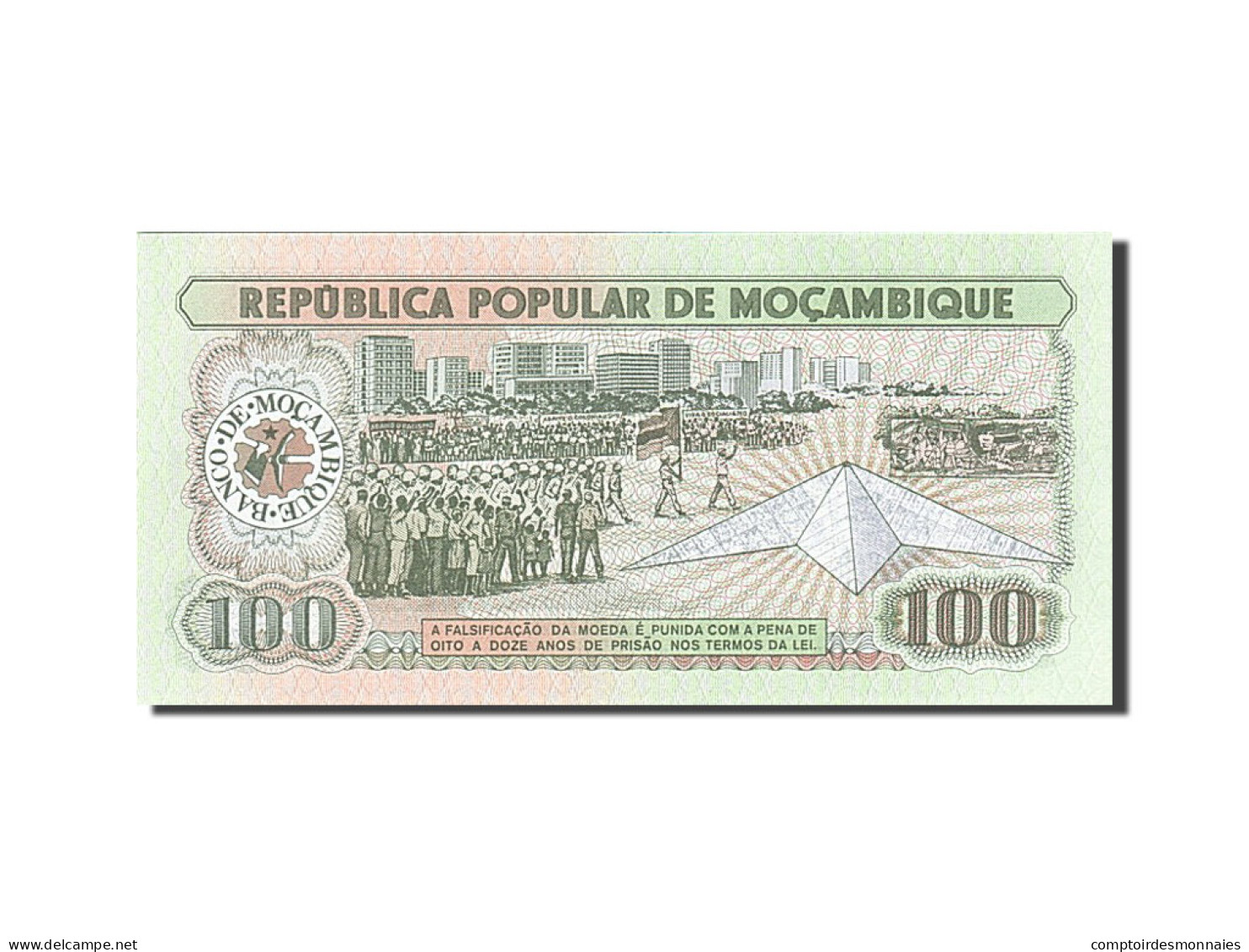 Billet, Mozambique, 100 Meticais, 1991-1993, 1983-06-16, KM:130a, NEUF - Mozambique