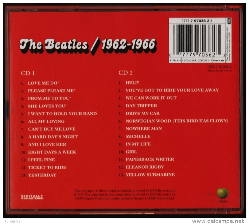 The Beatles - 1962 / 1966 - ( 26 Titres - 2 C.D ) - Rock