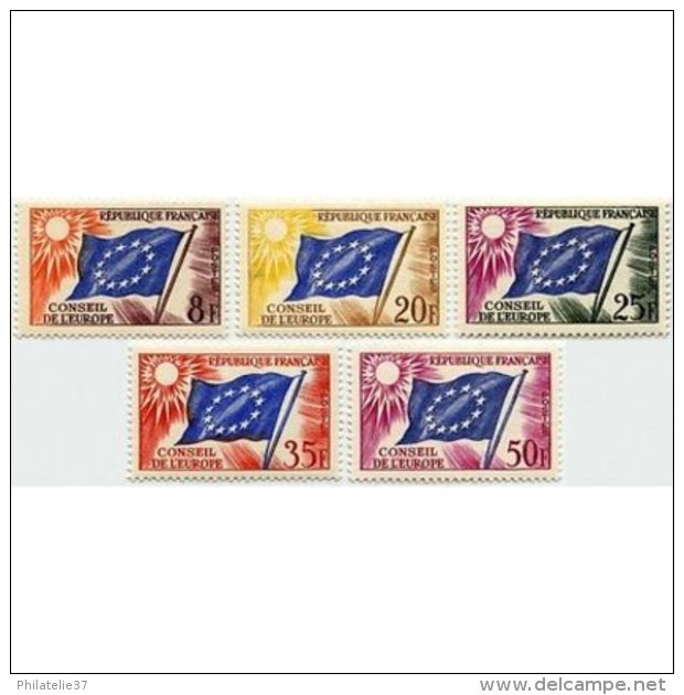 Timbres De Service France N°17 à 21 - Sonstige & Ohne Zuordnung