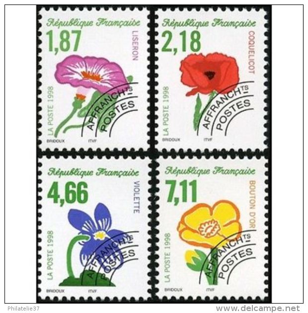 Timbres Préoblitérés France N°240 à 243 - Sammlungen