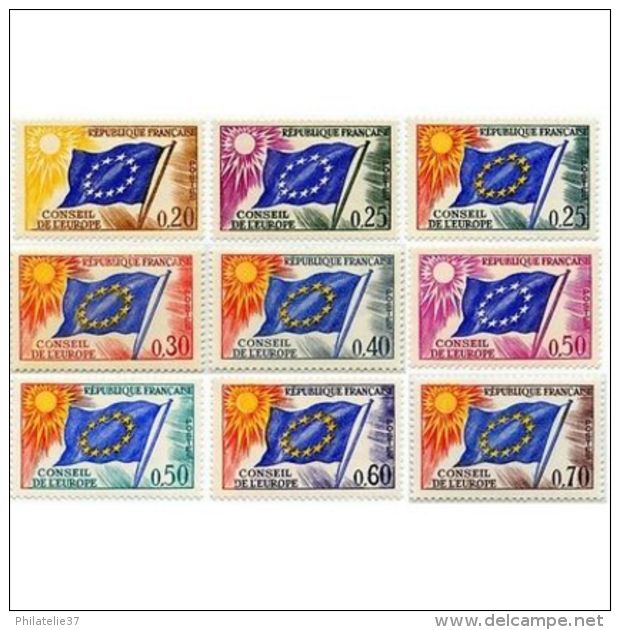 Timbres De Service France N°27 à 35 - Sonstige & Ohne Zuordnung