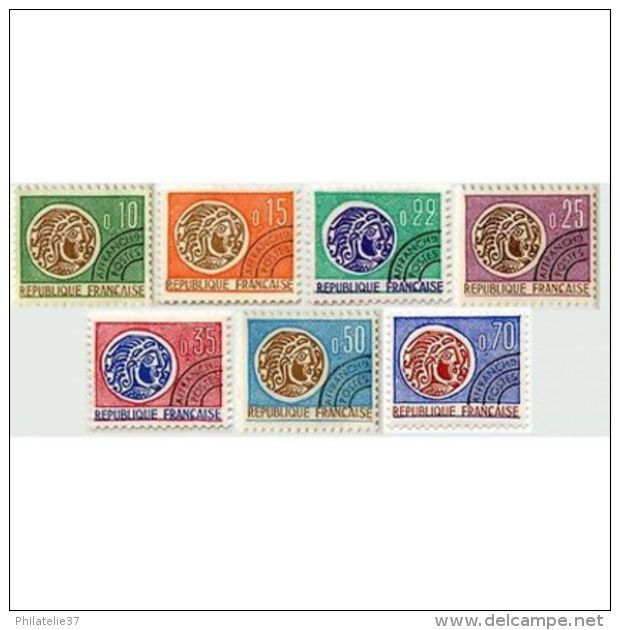 Timbres Préoblitérés France N°123 à 129 - Collections