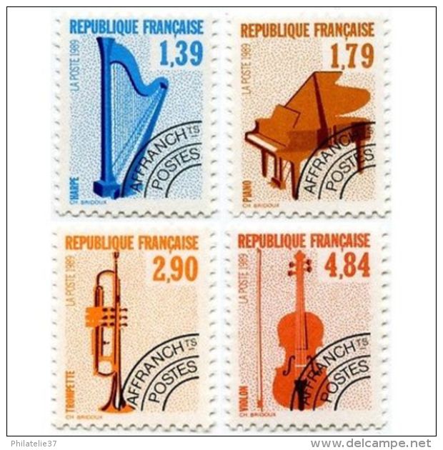 Timbres Préoblitérés France N°202 à 205 - Collections