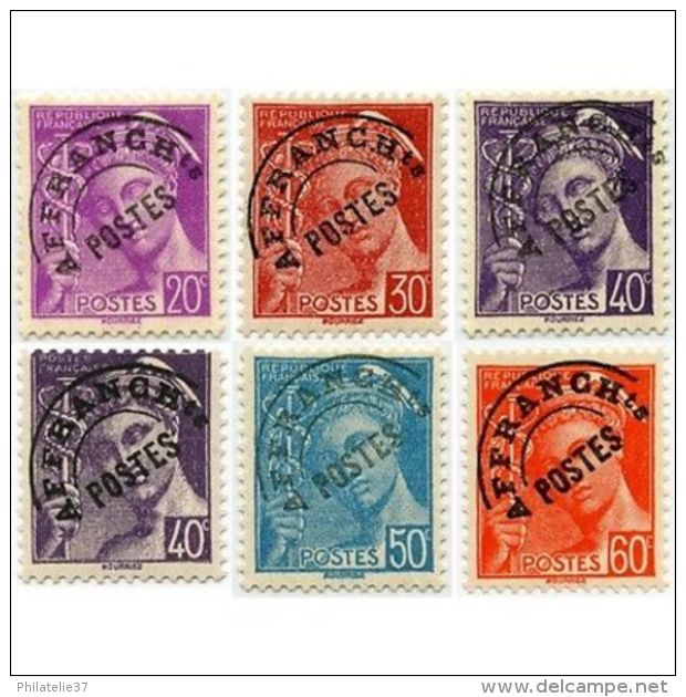 Timbres Préoblitérés France N°78 à 83 - Sammlungen