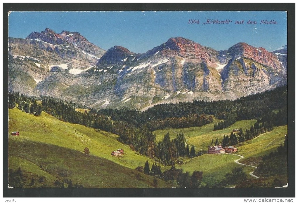 URNÄSCH AR Krätzerli Am Säntis Berggasthaus Kräzerli Chräzerli 1926 - Urnäsch