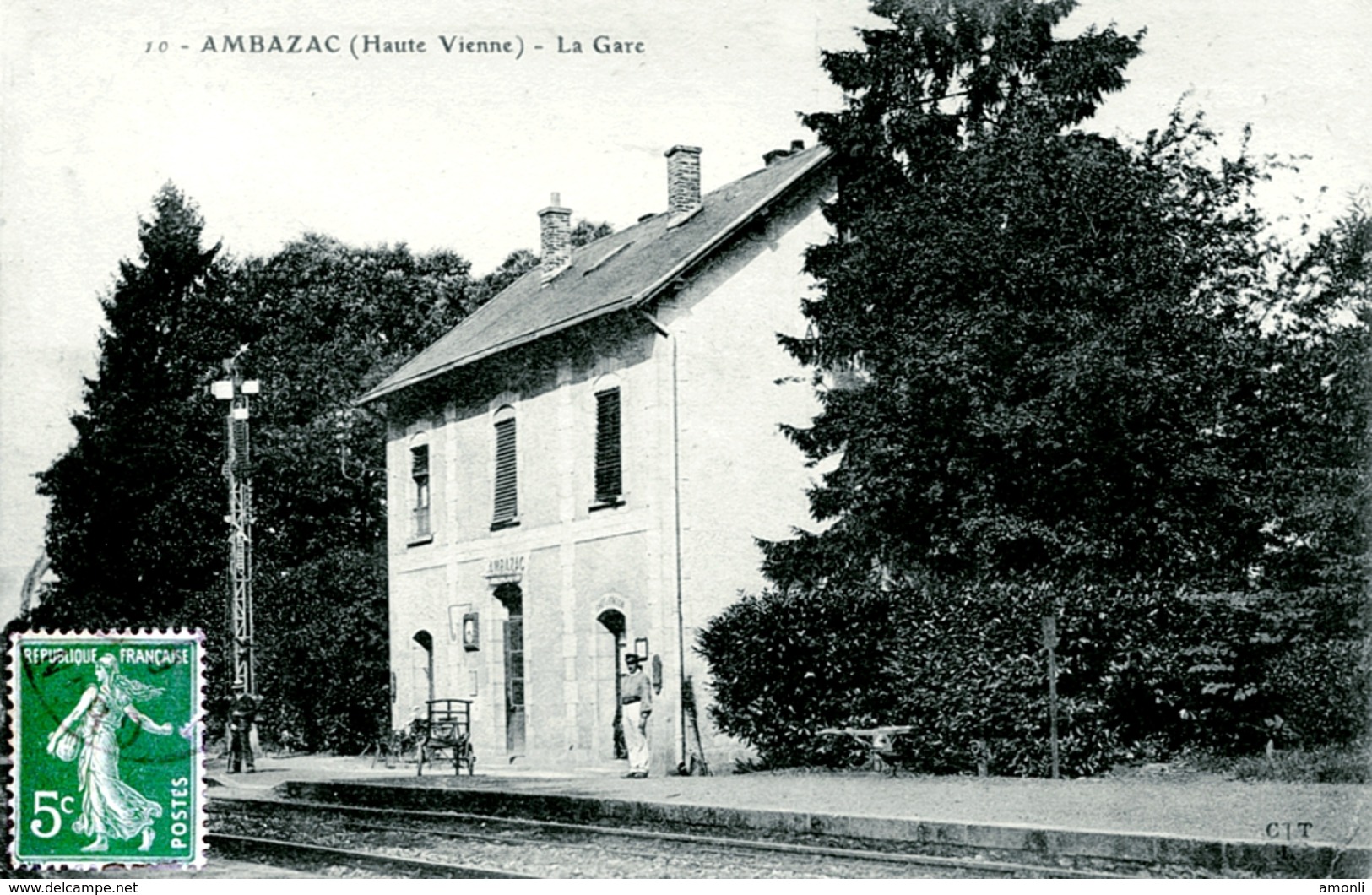 87. HAUTE-VIENNE - AMBAZAC. La Gare. - Ambazac