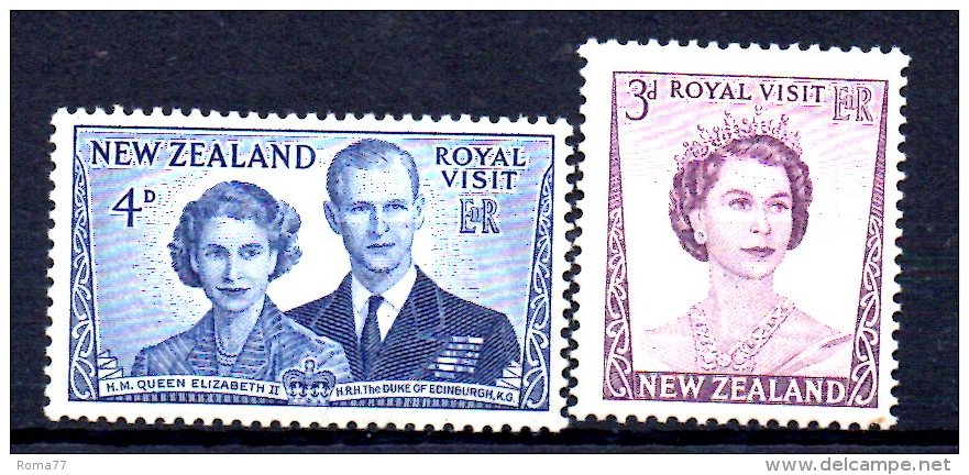 Y224 - NUOVA ZELANDA New Zealand 1953 Royal Visit Set  *  Mint - Nuevos