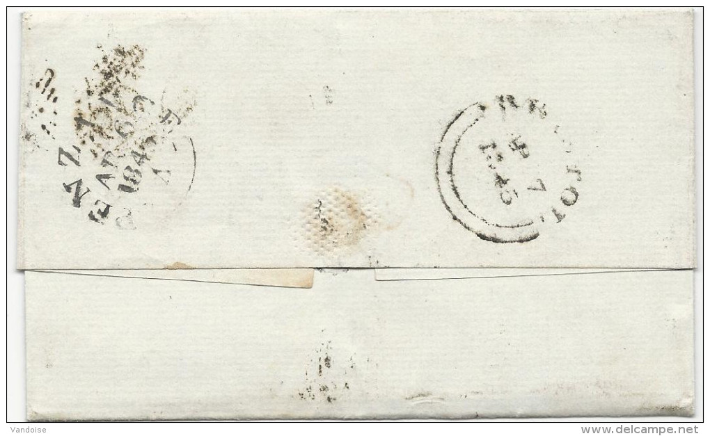 LETTRE DE 1845 AVEC CACHET 609 (PENZANCE) - Covers & Documents