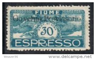 Fiume SG E178 1921 Express Letter 30c Mounted Mint FILLER - Fiume