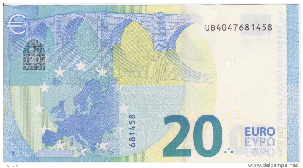 NOUVEAU BILLET DE 20€ FRANCE UB U002F2  CHARGE 04 UNC - 20 Euro