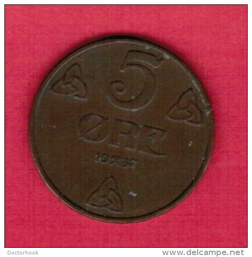 NORWAY   5 ORE 1917 (KM # 368a) - Norway