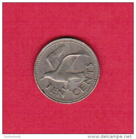 BARBADOS   10 CENTS 1973 (KM # 12) - Barbados (Barbuda)