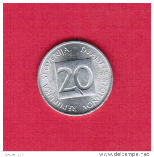 SLOVENIA  20 STOTINOV 1993 (KM # 8) - Slovenia