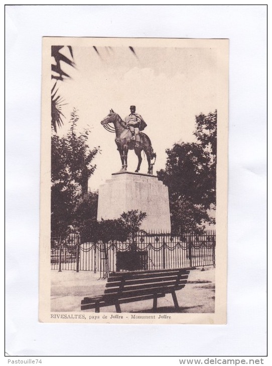 RIVESALTES,  Pays  De  Joffre  -  Monument  Joffre - Rivesaltes