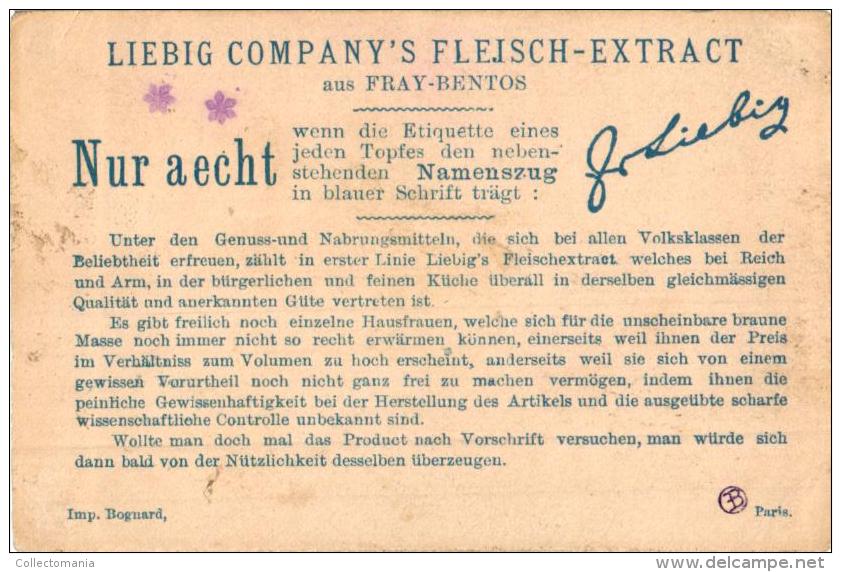 1 Karten Liebig Company Fleisch Extract German  S106, Arnold 46 - Engel I Auf Wolken Sitzend BILD05 Engel Rosa Und Gelb - Liebig