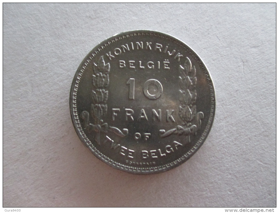 Belgie 10 Francs, 1930 NL - 10 Francs & 2 Belgas