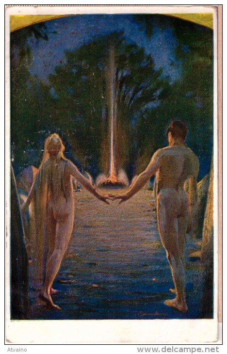 The Sacred Fire By Ludwig Karl Fahrenkrog.1924 - Fahrenkrog, Ludwig